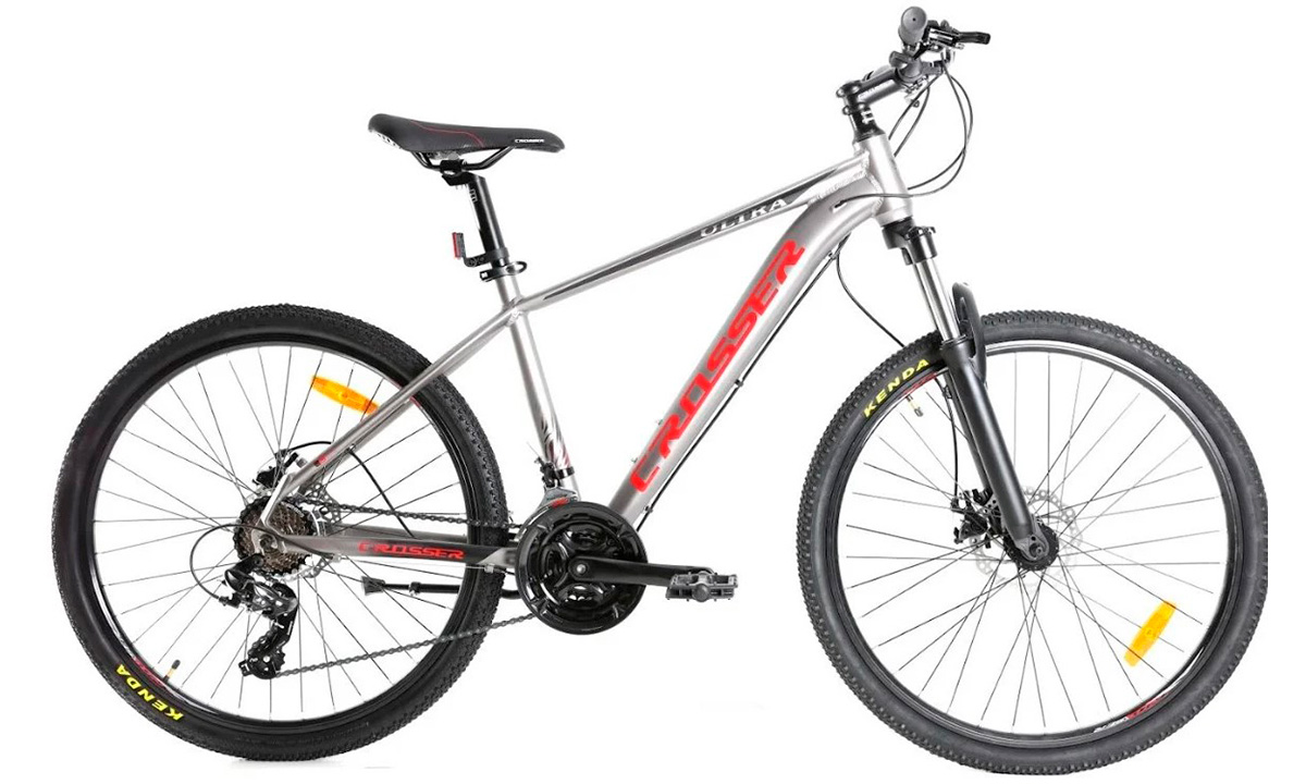 Велосипед Crosser Ultra 26" 2021, размер М, серый